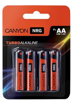 CANYON NRG Alkalické baterie AA, 4 kusy