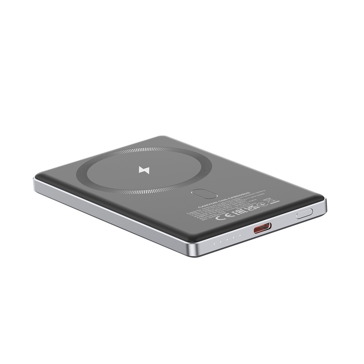 CANYON Power bank PB-505 slim Magsafe 5000 mAh PD20W Dark Grey