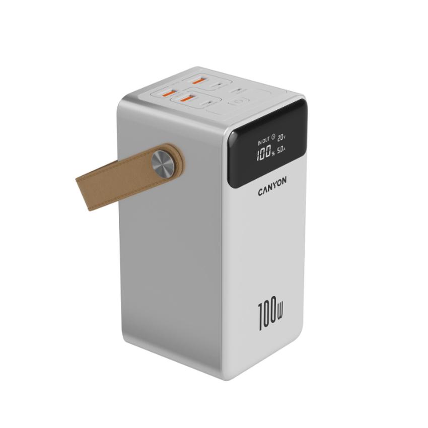 CANYON Power Bank PB-610, 60000 mAh PD 100W, white