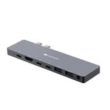 CANYON replikátor portů DS-8, 8 portů, 1*Type C PD100W+2*Type C data+2*HDMI+2*USB3.0+1*Audio. Input 100-240V
