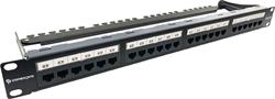 Conexpro Patch panel 19" 24xRJ45, CAT6A, UTP, 1U, černý