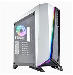 Corsair PC skříň Carbide Series SPEC-OMEGA RGB Mid-Tower Tempered Glass Gaming Case, White and Black