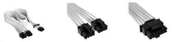 Corsair Premium Individually Sleeved 12+4pin PCIe Gen 5 12VHPWR 600W cable, Type 4, WHITE