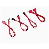 Corsair Premium Sleeved I/O Cable Extension Kit 30cm — Červená