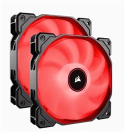 CORSAIR ventilátor AF140 LED Low Noise Cooling Fan, Dual Pack - Červená