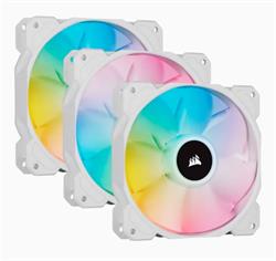 Corsair ventilátor White SP120 RGB ELITE 120mm RGB LED Fan with AirGuide Triple Pack with Lighting Node CORE