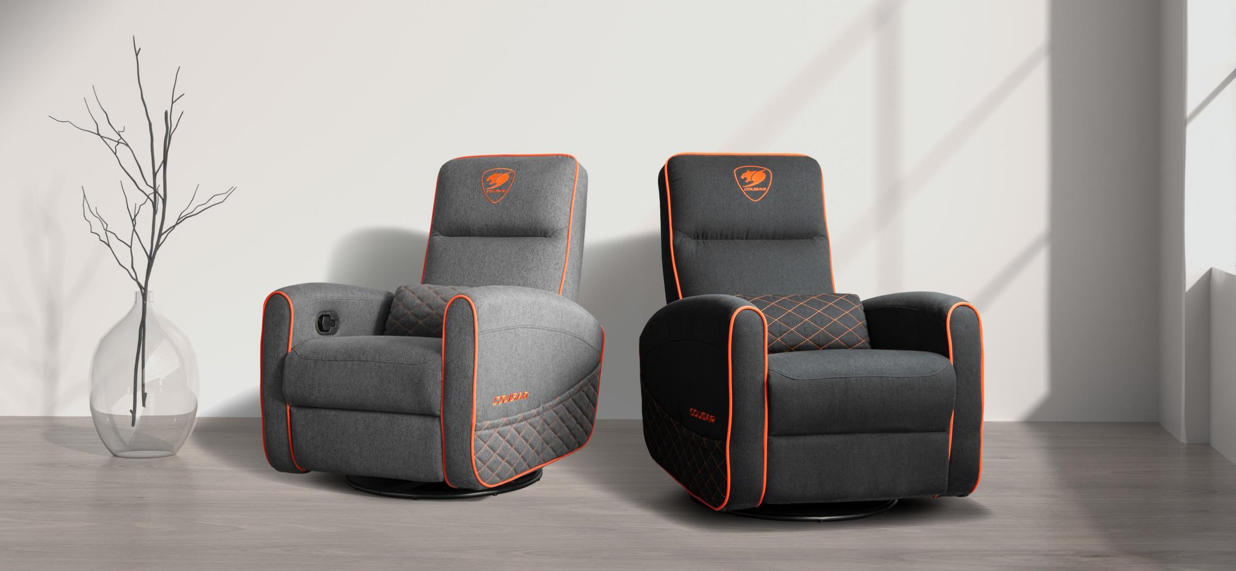 COUGAR herní křeslo FIDOM Orange/Gray