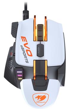 COUGAR herní myš drátová 700M Evo eSPORTS, optical, RGB, PMW-3389, 16000 DPI, white