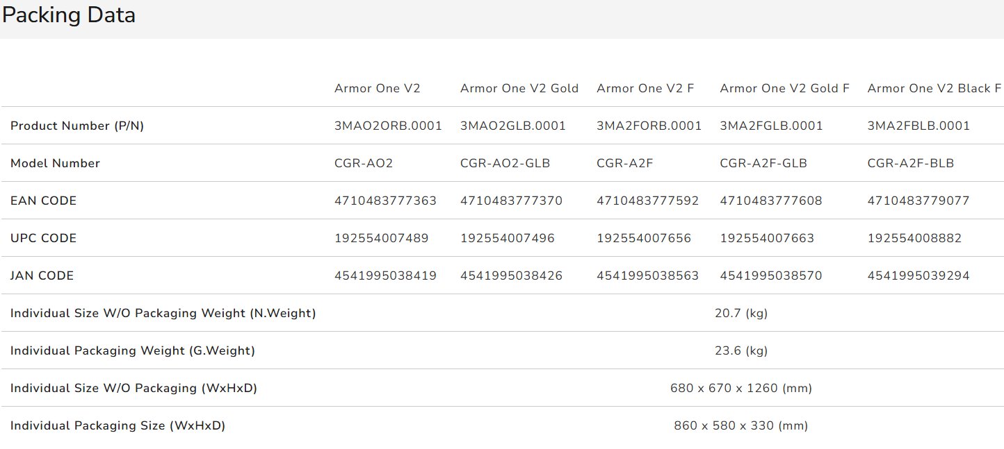 COUGAR herní židle ARMOR ONE V2 F (Tkaná látka) - zlatá