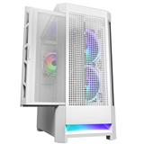 COUGAR PC skříň AIRFACE RGB White Mid Tower Mesh Front Panel 2 x 140mm ARGB Fans 1x 120mm ARGB Fan TG Left Panel