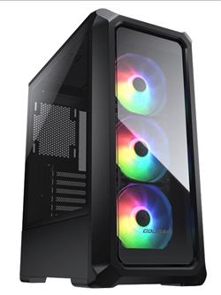 COUGAR PC skříň ARCHON 2 RGB Black Mid Tower TG Front Panel 3 x ARGB Fans 3mm TG Left Panel