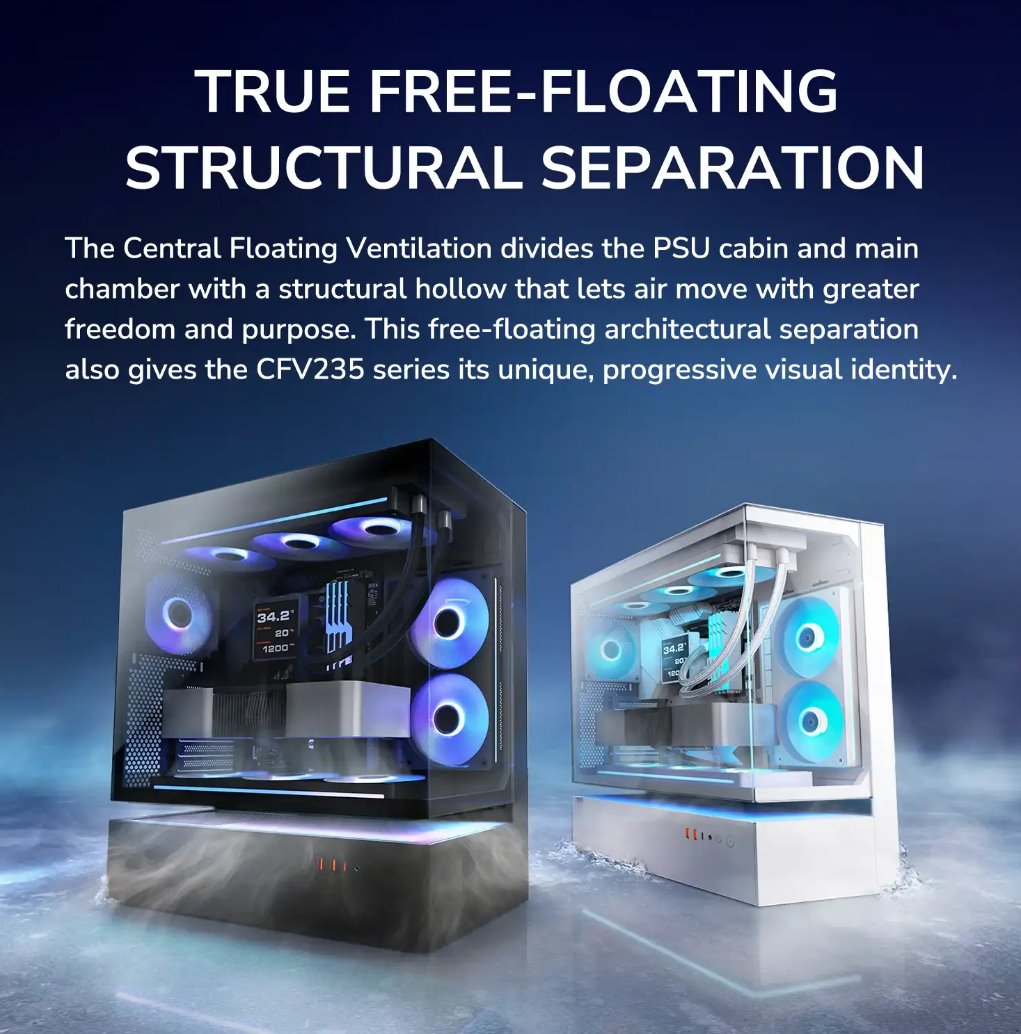 COUGAR PC skříň CFV235 Black Mid Tower