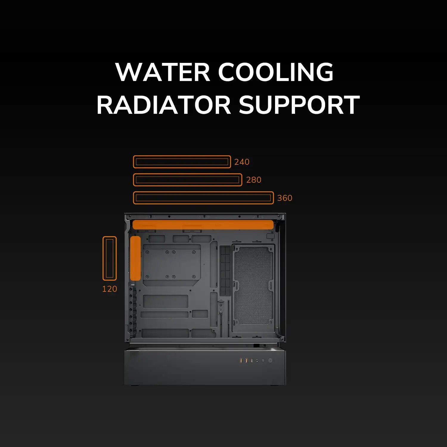 COUGAR PC skříň CFV235 Black Mid Tower