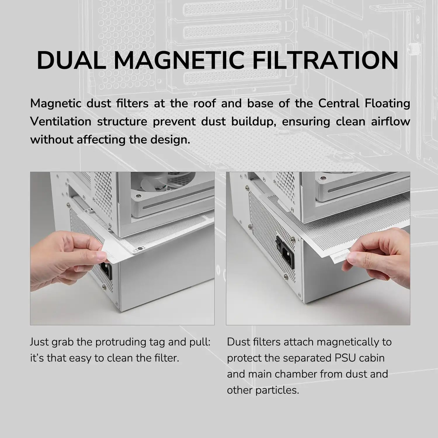 COUGAR PC skříň CFV235 White Mid Tower