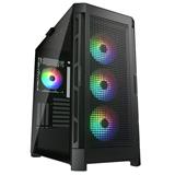 COUGAR PC skříň DUOFACE Pro RGB Mid Tower TG & Airflow Front Panel 4 x ARGB Fans TG Left Panel