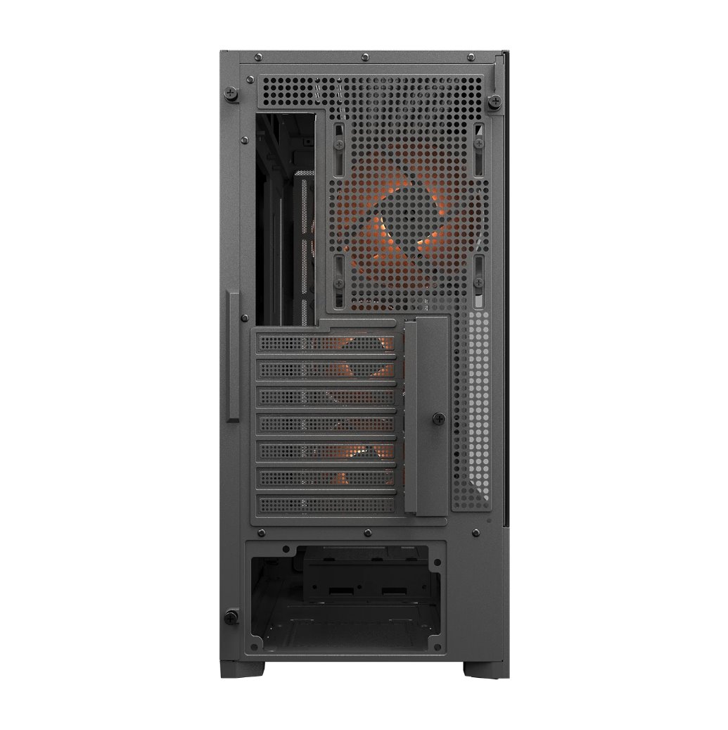COUGAR PC skříň MX230 Black RGB Mid Tower Mesh Front Panel 4 x 120mm ARGB Fans TG Left Panel