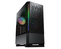 COUGAR PC skříň MX430 Air RGB White Mid Tower Air Vents Front Panel with ARGB strips 3 x ARGB Fans 4mm TG Left Panel