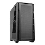 COUGAR PC skříň UNIFACE Black Mid Tower Mesh Front Panel 2 x ARGB Fans TG Left Panel