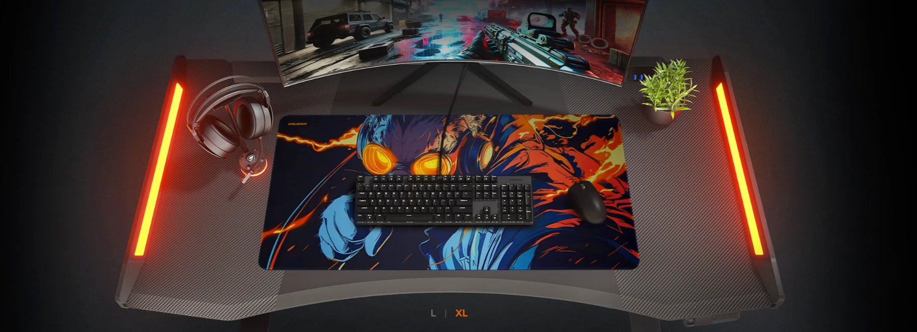 COUGAR podložka pod myš BREAKER XL 900 x 400