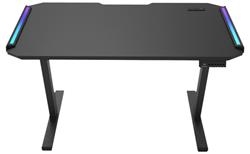 COUGAR stůl E-DEIMUS RGB electric 1223.8 x 605 x 720-1150mm 2x USB 3.0 & USB-C