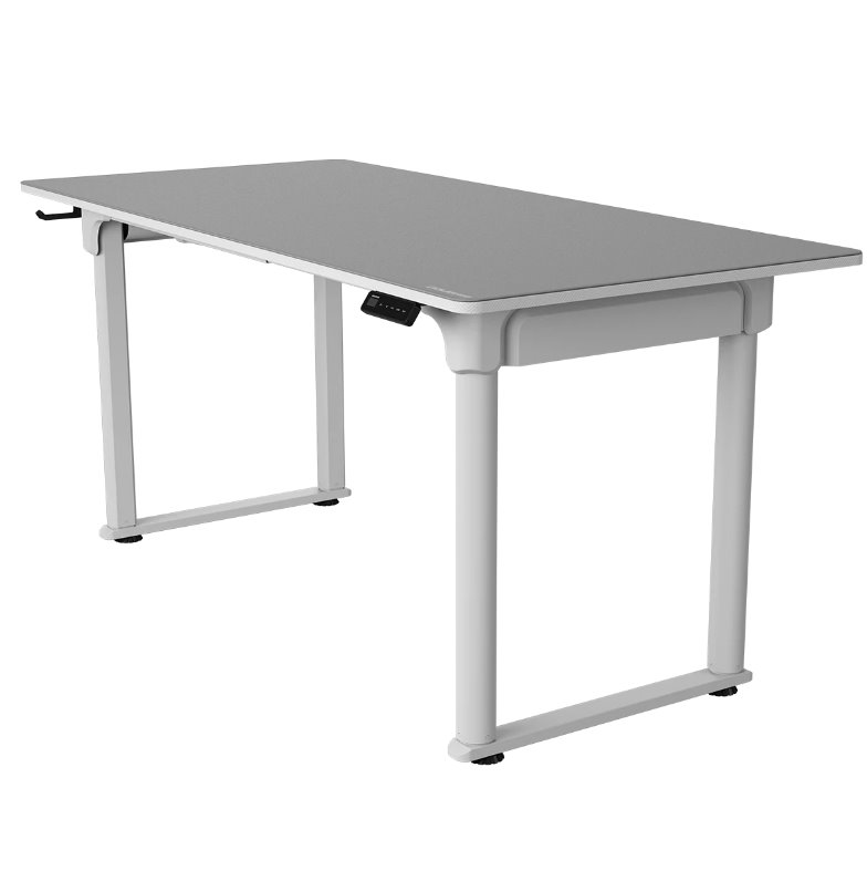 COUGAR stůl E-GRAV 160 WHITE elictric 1600 x 750 x 15 mm, 730~1180mm Silent Dual Motor Drive