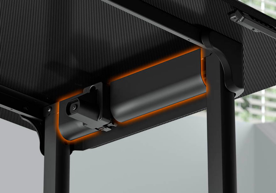 COUGAR stůl E-GRAV 180 BLACK elictric 1800 x 800 x 15 mm, 730~1180mm Silent Dual Motor Drive