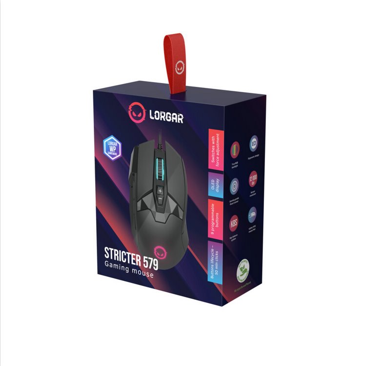 CZMKT LORGAR herní myš Stricter 579 - Sapphire promo