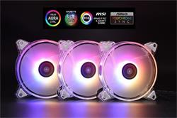 1stCOOL KIT AURA EVO CRYSTAL ARGB 3x CRYSTAL White 120mm ventilátor + ARGB Nano řadič
