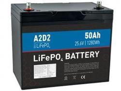 A2D2 baterie LiFePO4 25,6V 50Ah M8 (REPT cells)