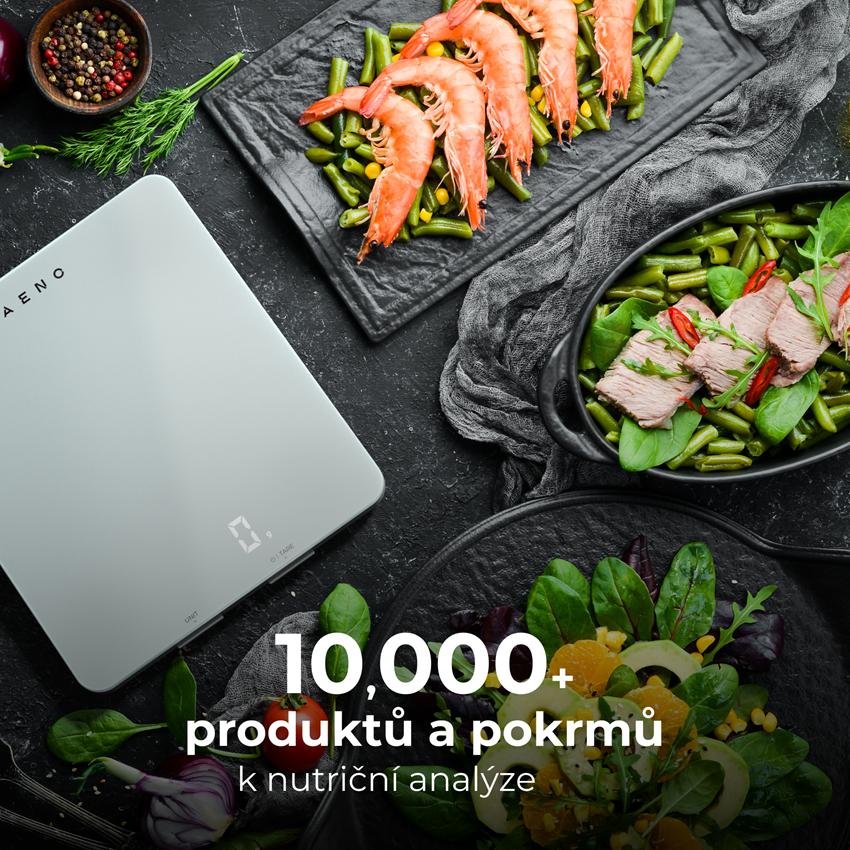 AENO Chytrá kuchyňská váha KS1 - 2g až 8kg s přesností na 1g, bluetooth, bílá