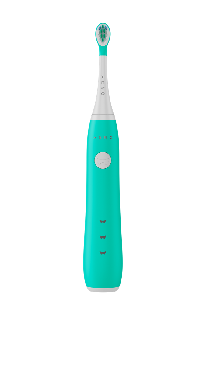 AENO Elektrický dětský kartáček DB9M - 19200 RMP, 3 módy, 600mAh, 3 hlavice, Mátová