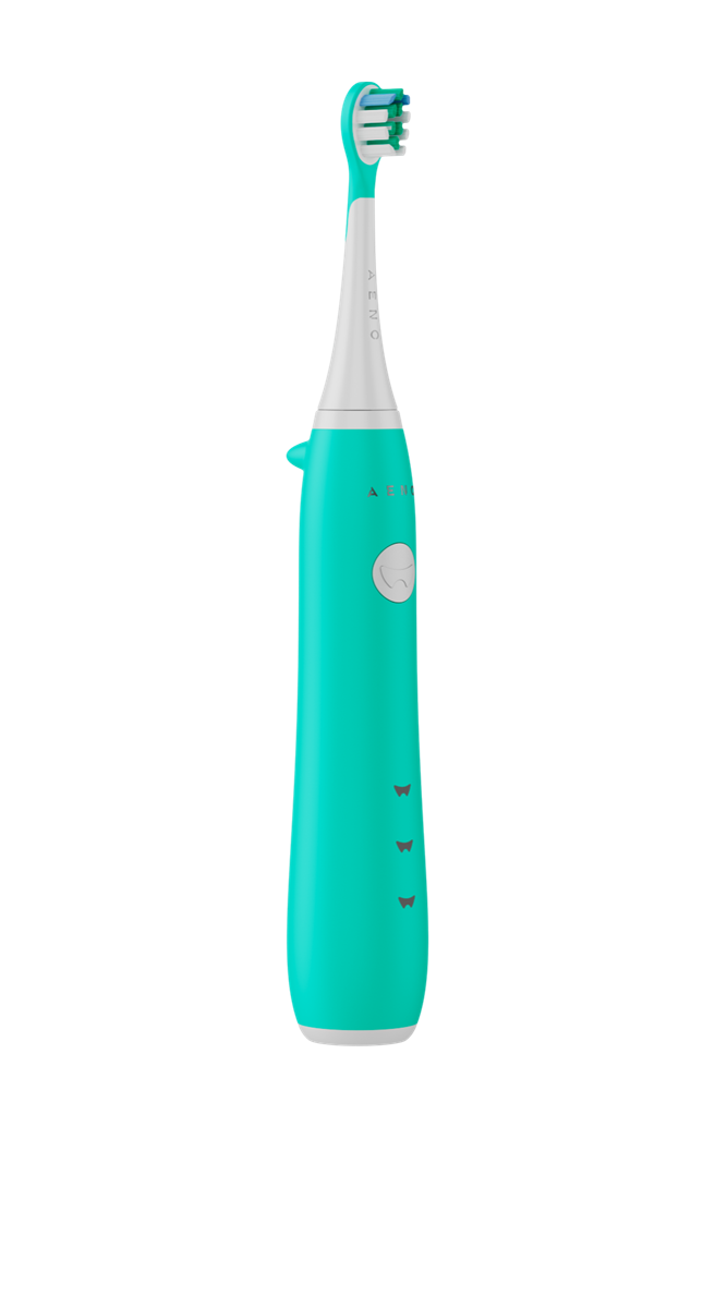 AENO Elektrický dětský kartáček DB9M - 19200 RMP, 3 módy, 600mAh, 3 hlavice, Mátová