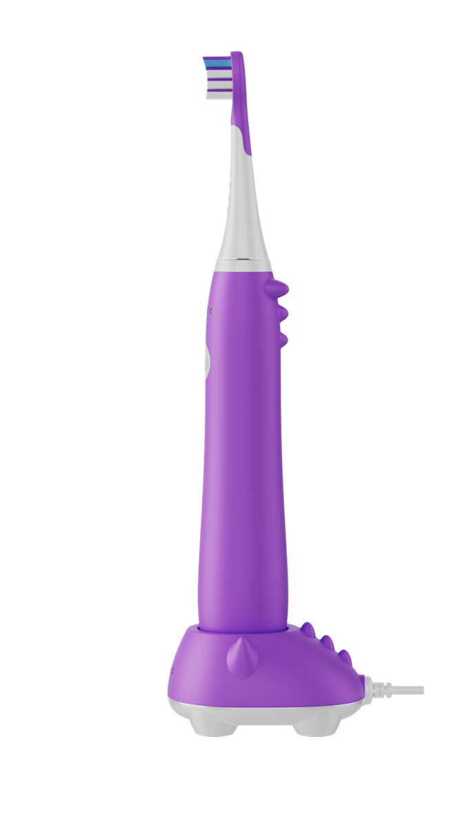 AENO Elektrický dětský kartáček DB9V - 19200 RMP, 3 módy, 600mAh, 3 hlavice Fialová