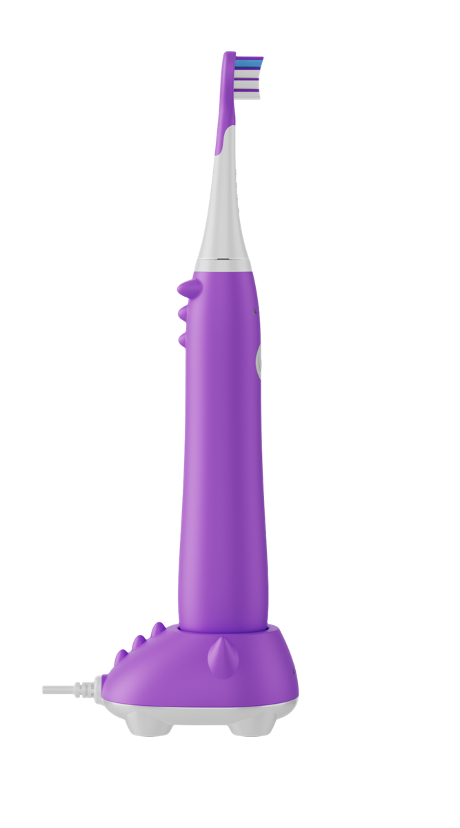 AENO Elektrický dětský kartáček DB9V - 19200 RMP, 3 módy, 600mAh, 3 hlavice Fialová