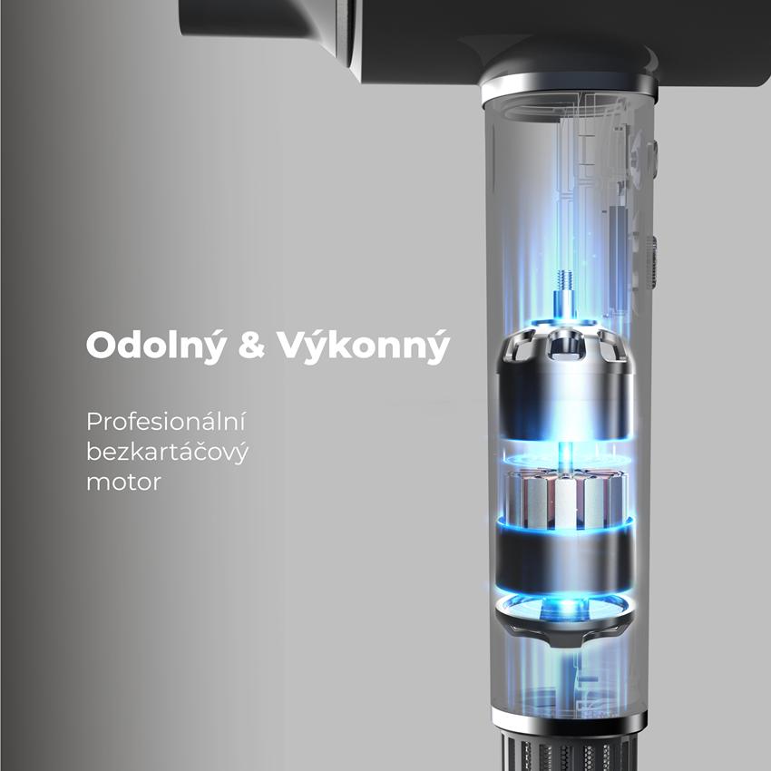 AENO Fén na vlasy HD5 - barva šedá