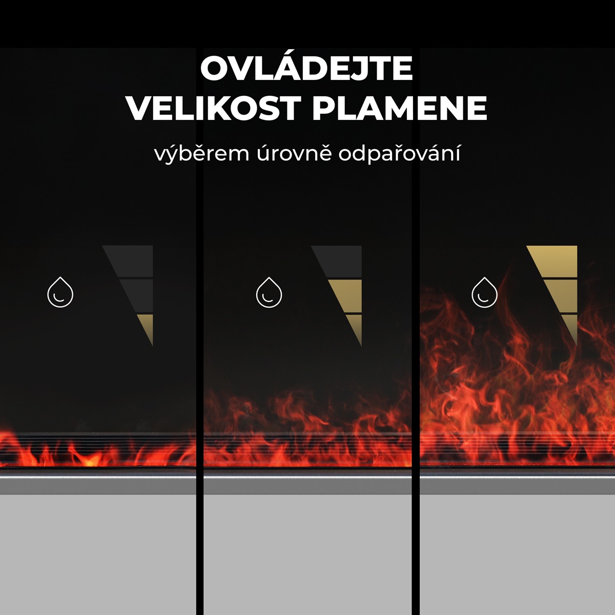 AENO FH1S Chytré Topení,konvekce + efekt plamene, 2000W, Bílá