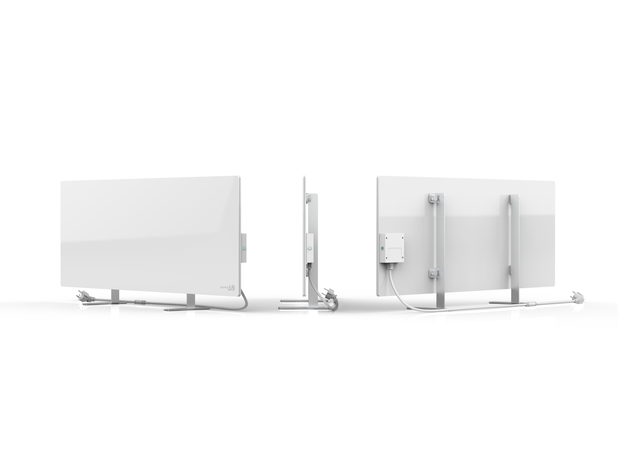 AENO GH1s Chytré Topení, infrared + konvekce, tvrzené sklo, 700W, Bílá