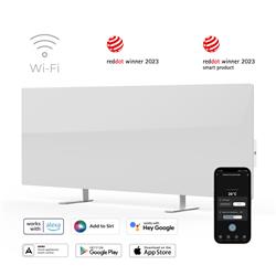 AENO GH1s Chytré Topení, infrared + konvekce, tvrzené sklo, 700W, Bílá - LEHCE POŠKOZENÝ OBAL