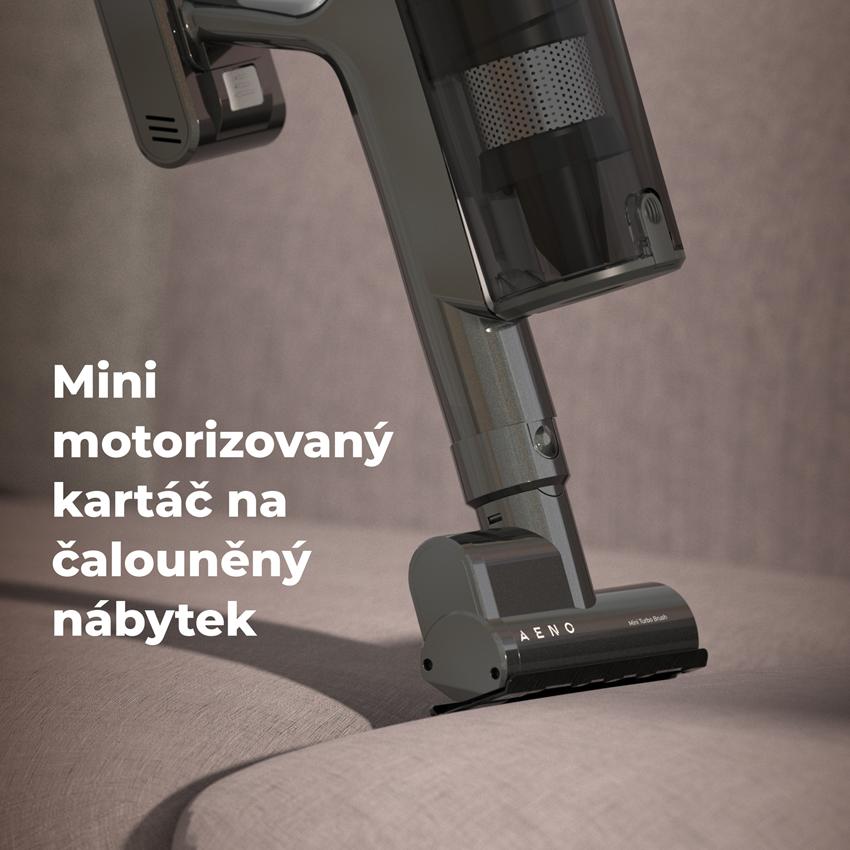 AENO Tyčový vysavač SC2 - 60min, 28Kpa, 530W, 800ml koš, 2500mAh, 29.6V, Auttomatická nastavení sání, Cyklón filtrace