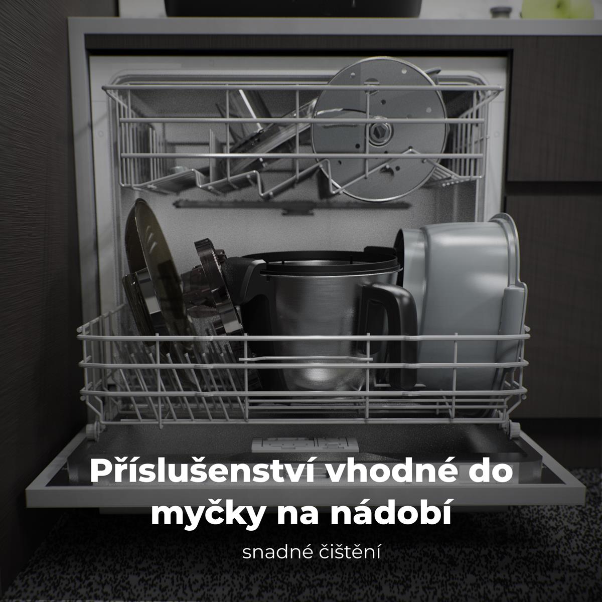 AENO Varný robot CR1S, 1000W ohřev + 600W motor, 20 funkcí, vaření 37-120°C,5kg váha, 3,5L nerez mísa