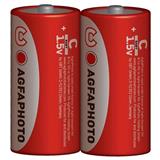 AgfaPhoto zinková baterie 1.5V, R14/C, shrink 2ks