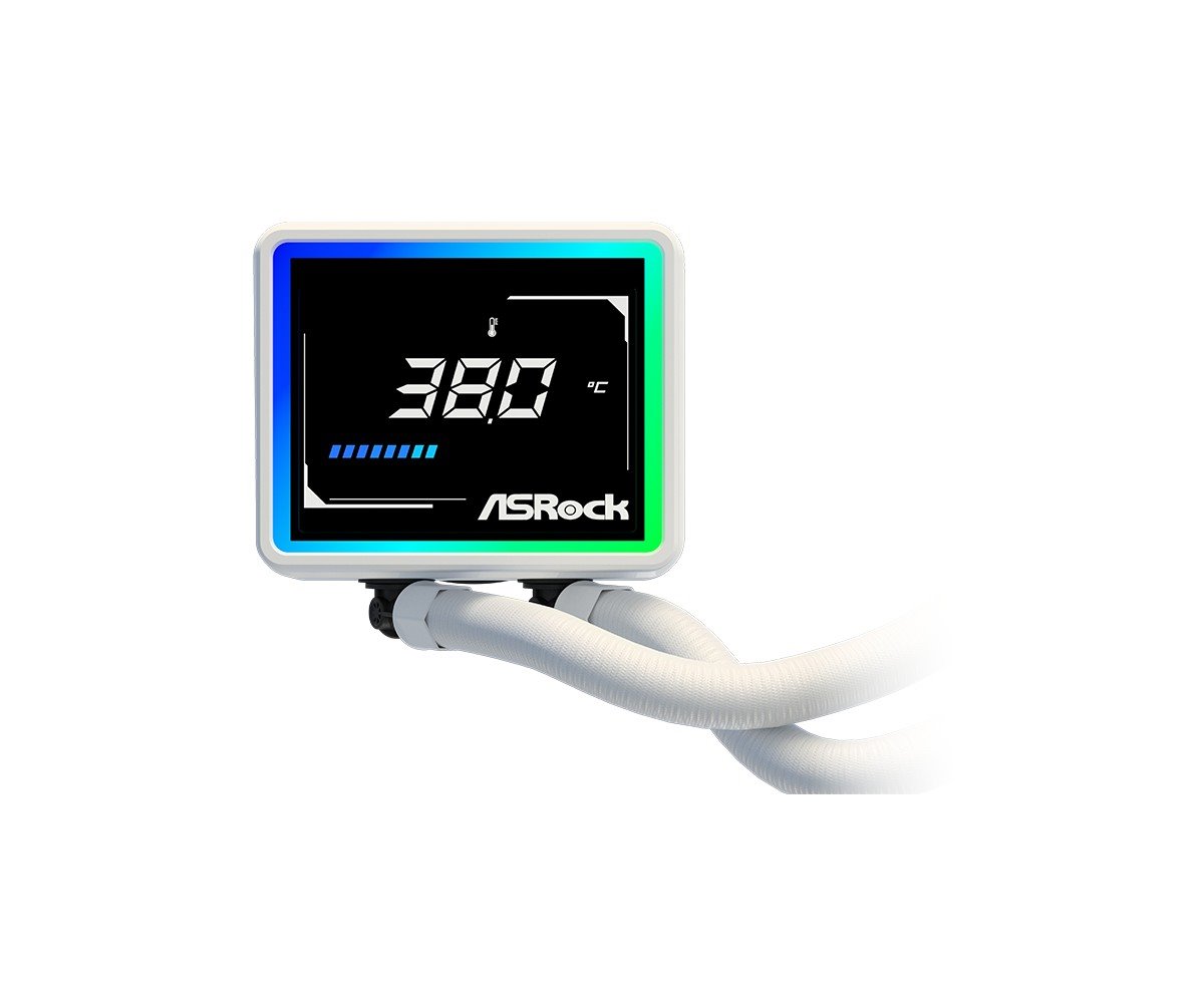 AIOCOOL Asrock Challenger White 360 Digital, ARGB, White, 360mm