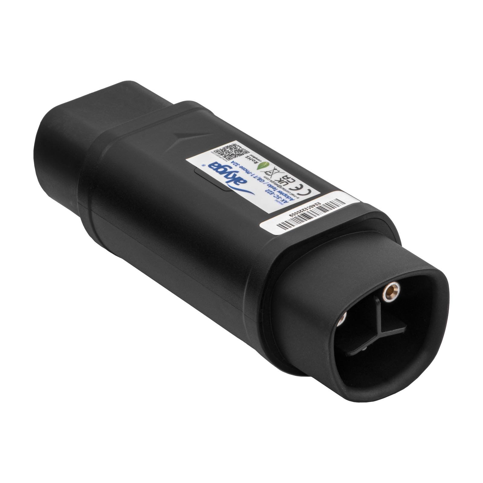 Akyga Adaptér Tesla/GB/T pro nabíjení elektromobilů AK-SC-E22 samec – samec 1-fázový 32A