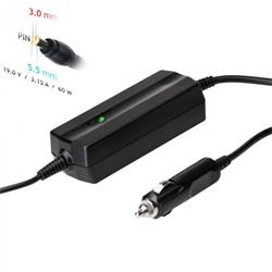 Akyga Auto Nabíjecka na notebook 19V/3.16A 60W 5.5 x 3.0 mm + pin pro Samsung
