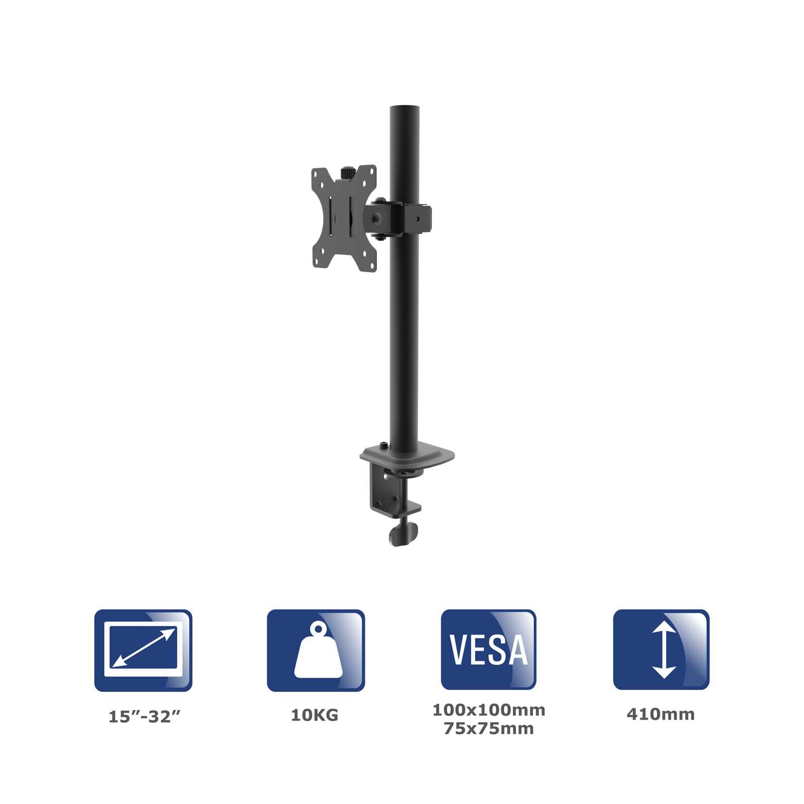 Akyga Držák na monitor AK-MB-03 VESA 75x75mm / 100x100mm 15-32“