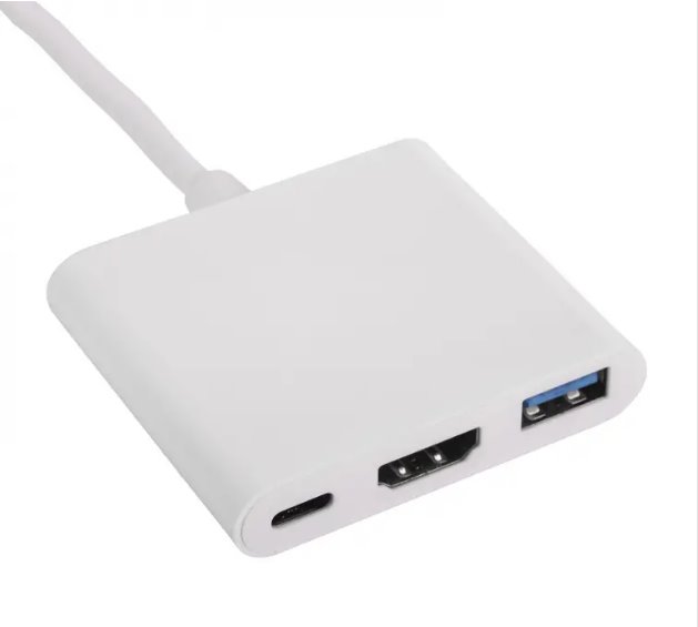 Akyga hub USB type C/USB 3.0/USB type C/HDMI/ABS/20cm