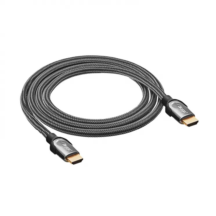 Akyga Kabel HDMI 2.1 (M) stíněný měď, 4K/8K 48Gbps, černý 1,5 m