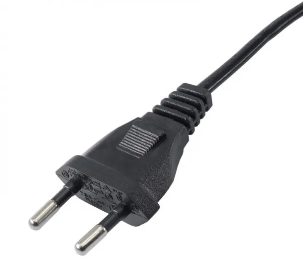 Akyga napájecí kabel 0.5m/250V/PVC/černá