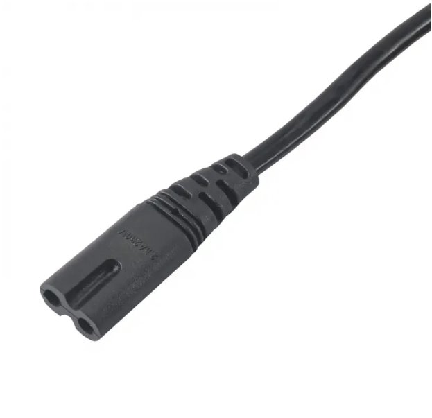 Akyga napájecí kabel 0.5m/250V/PVC/černá