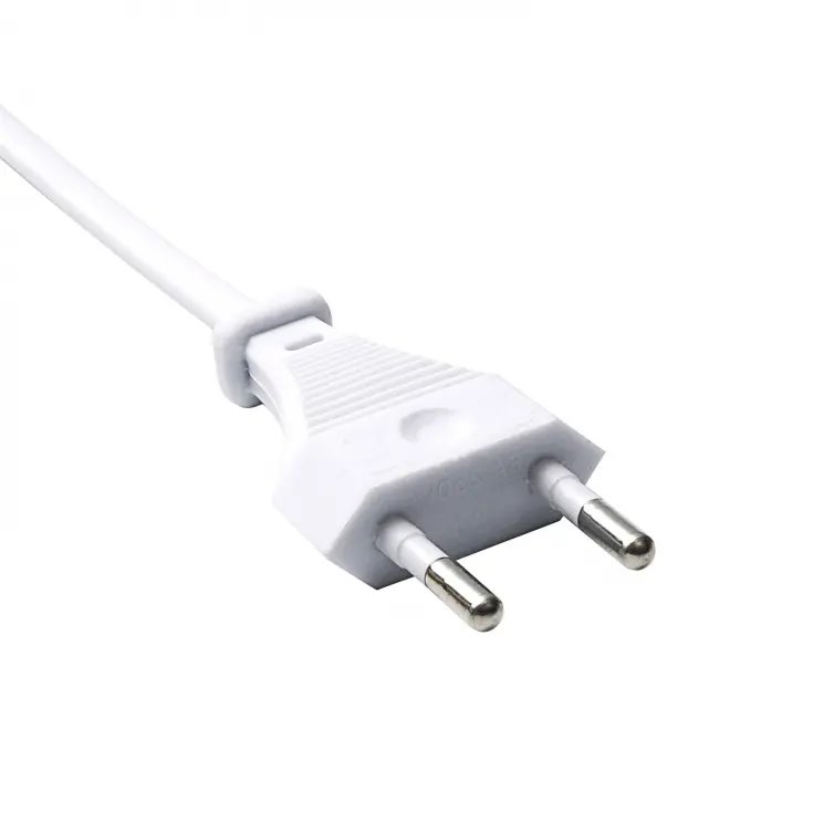 Akyga napájecí kabel 3m/250V/CEE 7/16 na IEC C7/2x0.5mmm2 - bílá